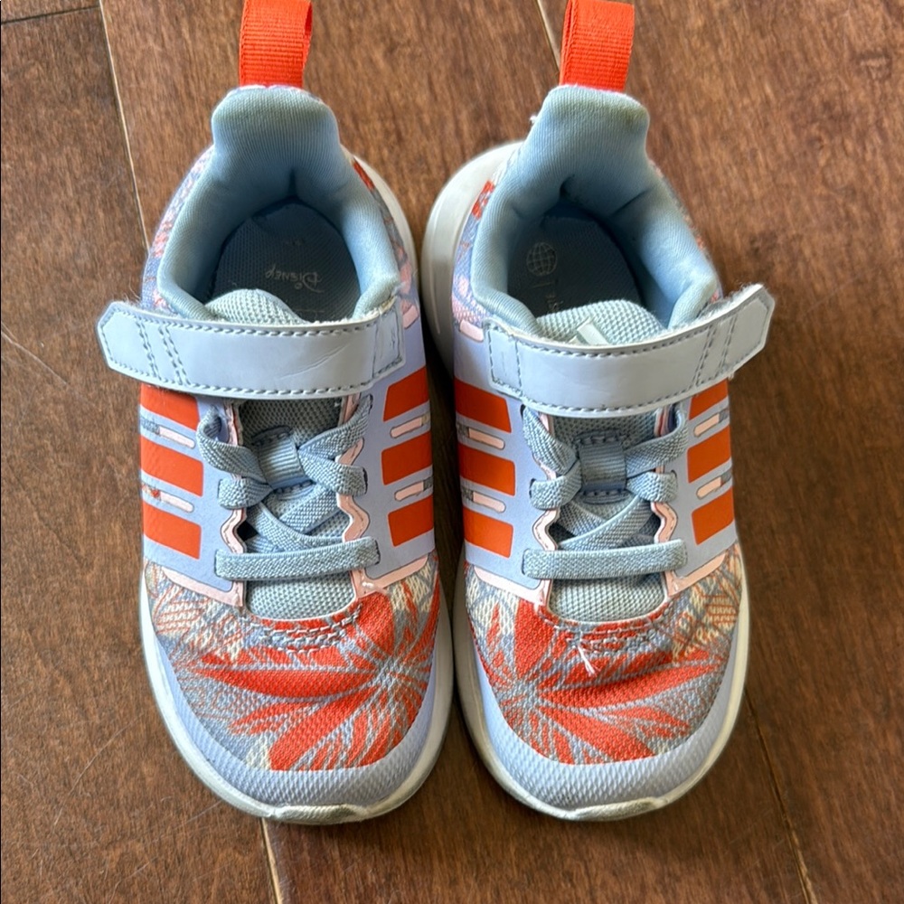 Adidas Orange and Gray Infant Sneakers Lightweight Athletic Design